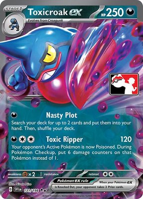 Toxicroak ex, Prize Pack Series Cards