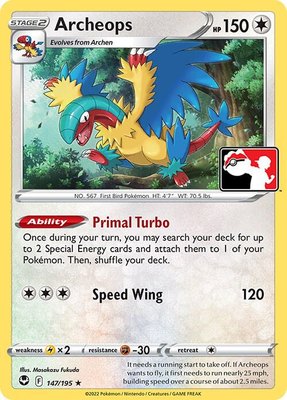 Archeops, Prize Pack Series Cards
