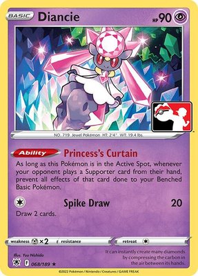 Diancie, Prize Pack Series Cards