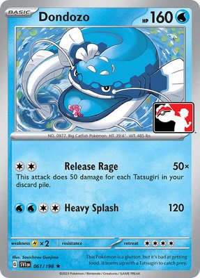 Dondozo, Prize Pack Series Cards