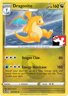 Dragonite, Prize Pack Series Cards