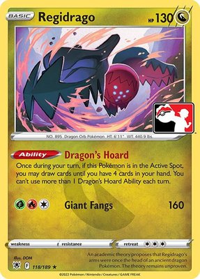 Regidrago, Prize Pack Series Cards