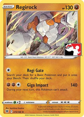 Regirock, Prize Pack Series Cards