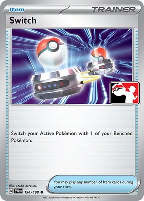 Switch, Prize Pack Series Cards