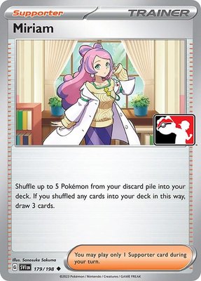Miriam, Prize Pack Series Cards