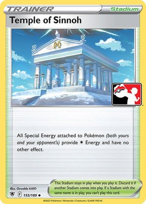 Temple of Sinnoh, Prize Pack Series Cards