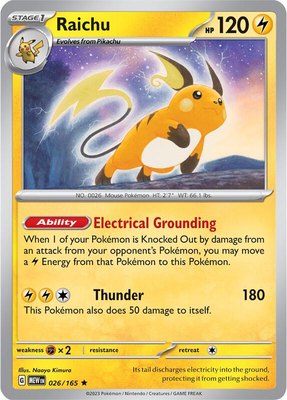 Raichu, Scarlet & Violet 151