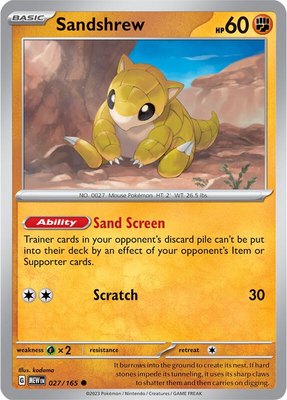 Sandshrew, Scarlet & Violet 151