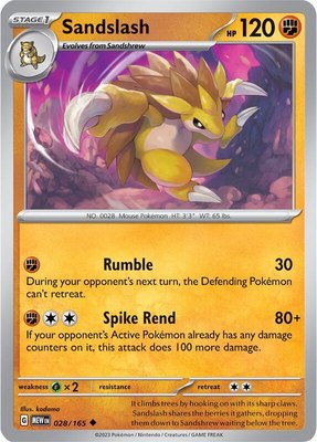 Sandslash, Scarlet & Violet 151