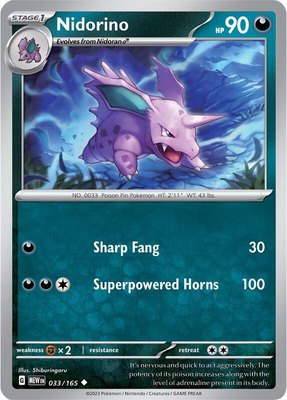 Nidorino, Scarlet & Violet 151