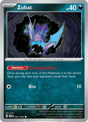 Zubat, Scarlet & Violet 151