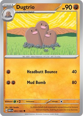 Dugtrio, Scarlet & Violet 151