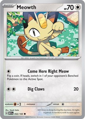 Meowth, Scarlet & Violet 151