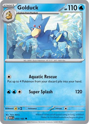 Golduck, Scarlet & Violet 151