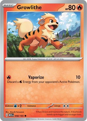 Growlithe, Scarlet & Violet 151