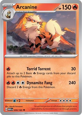 Arcanine, Scarlet & Violet 151