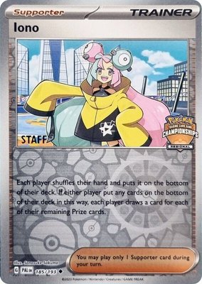 Iono (Regional Championships) [Staff] 185/193 from League & Championship Cards