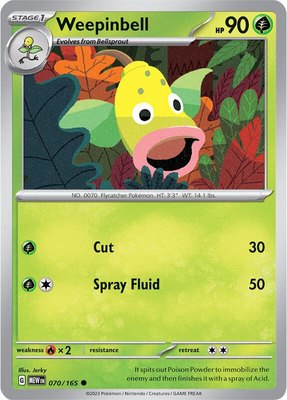 Weepinbell, Scarlet & Violet 151