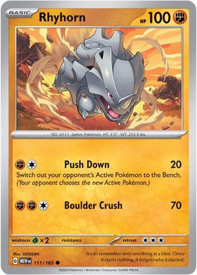 Rhyhorn, Scarlet & Violet 151