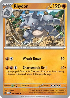 Rhydon, Scarlet & Violet 151