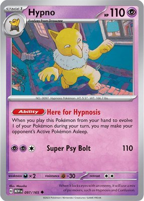 Hypno, Scarlet & Violet 151