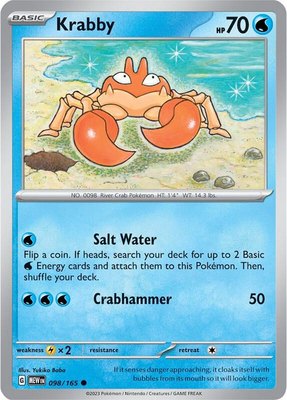 Krabby, Scarlet & Violet 151