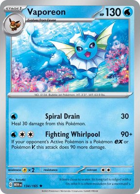 Vaporeon, Scarlet & Violet 151