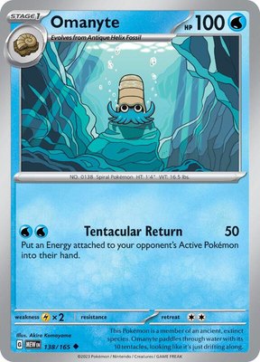 Omanyte, Scarlet & Violet 151