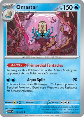 Omastar, Scarlet & Violet 151