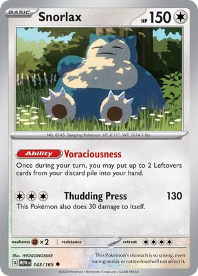 Snorlax, Scarlet & Violet 151