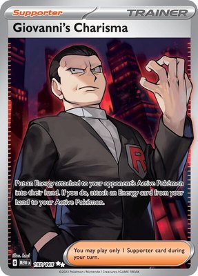 Giovanni's Charisma, Scarlet & Violet 151