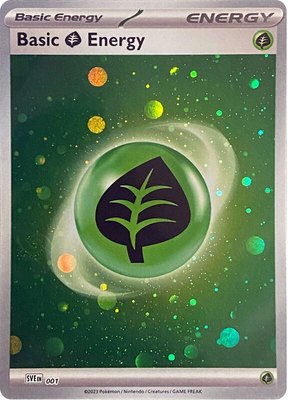 Basic Grass Energy (Cosmos Holo), Scarlet & Violet Energies