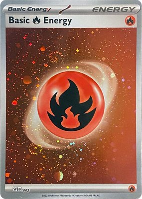 Basic Fire Energy (Cosmos Holo), Scarlet & Violet Energies