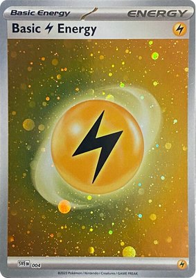 Basic Lightning Energy (Cosmos Holo), Scarlet & Violet Energies