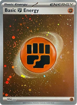 Basic Fighting Energy (Cosmos Holo), Scarlet & Violet Energies