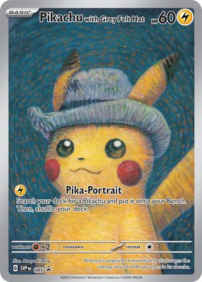 Pikachu with Grey Felt Hat, Scarlet & Violet Promo Cards