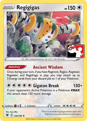 Regigigas, Prize Pack Series Cards