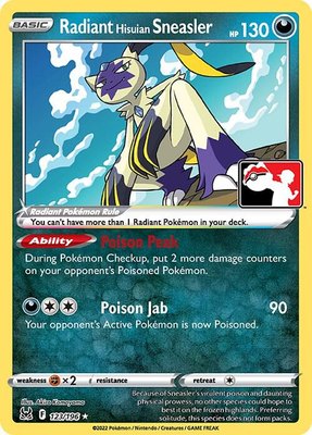 Radiant Hisuian Sneasler, Prize Pack Series Cards