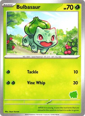 Bulbasaur, My First Battle
