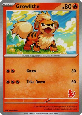 Growlithe, My First Battle