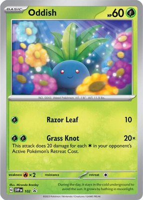 Oddish, Scarlet & Violet Promo Cards