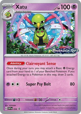 Xatu (Prerelease), Scarlet & Violet Promo Cards