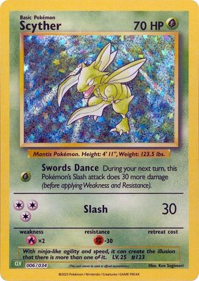 Scyther, Trading Card Game Classic