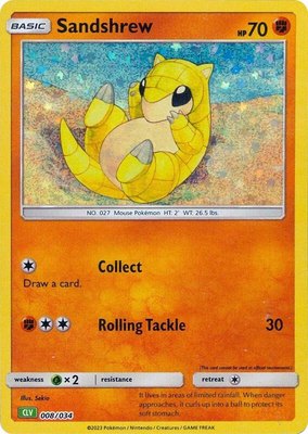 Sandshrew, Trading Card Game Classic