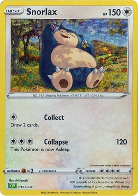 Snorlax, Trading Card Game Classic