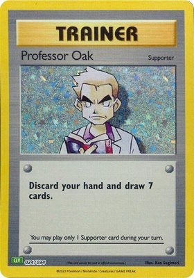 Professor Oak (CLV), Trading Card Game Classic
