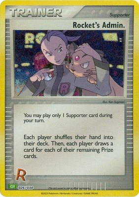 Rocket's Admin. (CLV), Trading Card Game Classic