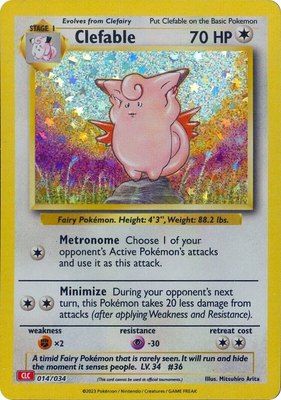 Clefable, Trading Card Game Classic
