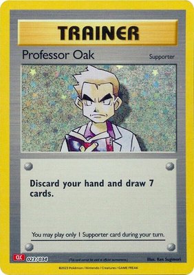 Professor Oak (CLC), Trading Card Game Classic