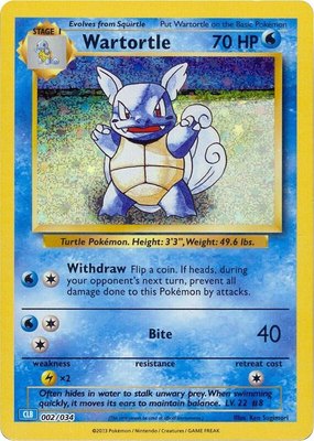 Wartortle, Trading Card Game Classic